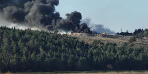 Po�ar slikan iz Ko�eva